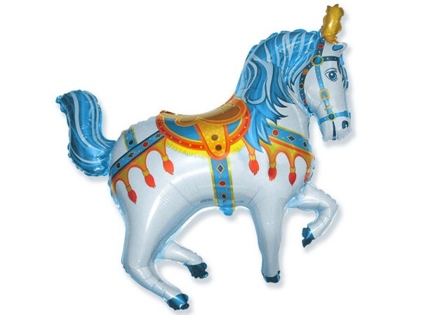Tsirkuse-hobune-sinine-901668A Foil balloon «The Circus Horse», blue