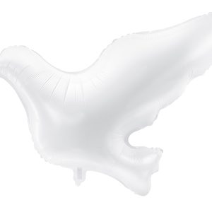 Foil balloon «PIGEON» white