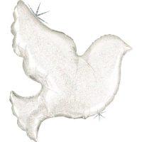 Фольгированный шар «ГОЛУБЬ», белый