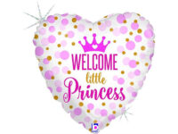 «Welcome Little Princess» heart, pink