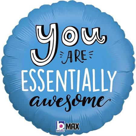 You-are-essentially-awesome-GR-26111P-P Foil balloon "YOU ARE ESSENTIALLY AWESOME", round