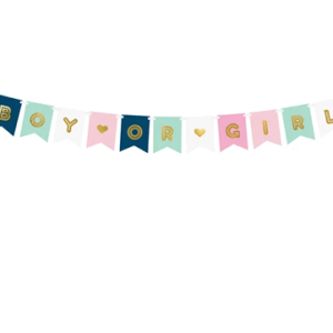 boy-or-girl-banner Foil balloon "NUMBER 5" gold