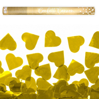 Confetti cannon "GOLDEN HEARTS"