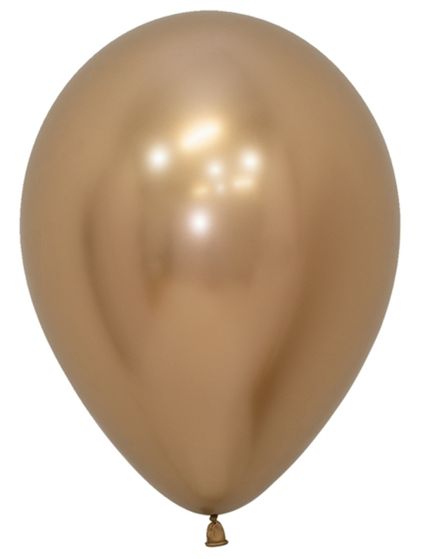 kroom-kuldne Latex balloon «glossy gold»