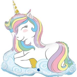 Фольгированный шар торт «HAPPY BIRTHDAY» цветной, голографический