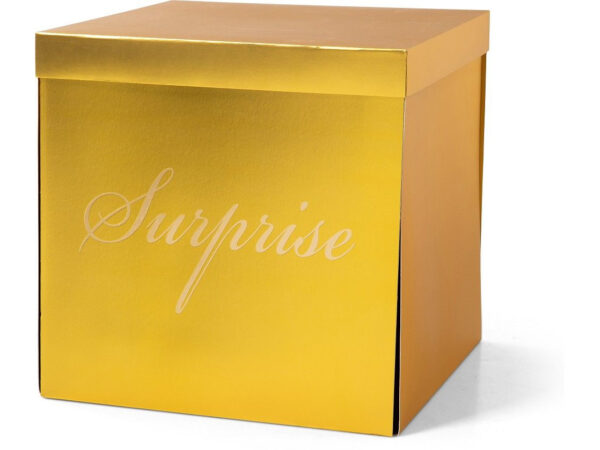 Коробка для шаров «золотая surprise»