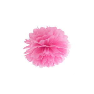 pompon-roosa Crystal clear with confetti "multicolor circles"
