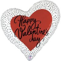 Foil balloon "HAPPY VALENTINE´S DAY", heart