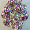 varvilised-tapid Crystal clear with confetti "multicolor circles"