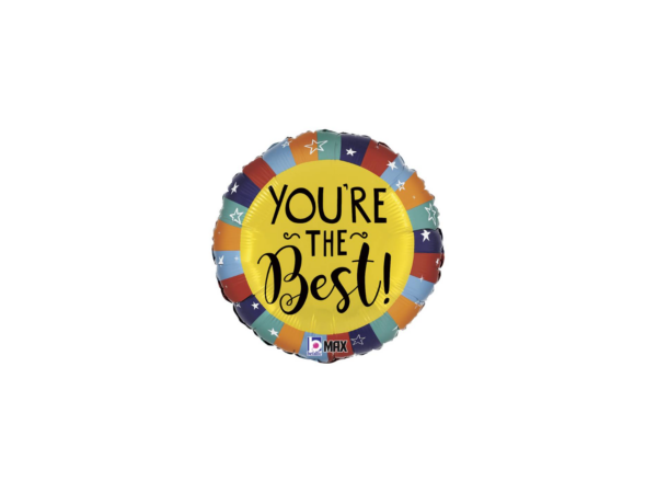 youre-the-best Foil balloon "YOU'RE THE BEST!", round
